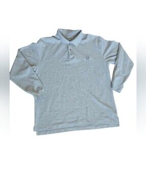L.L. Bean Men’s Long Sleeve Monogrammed Polo Shirt - Size L Regular #79